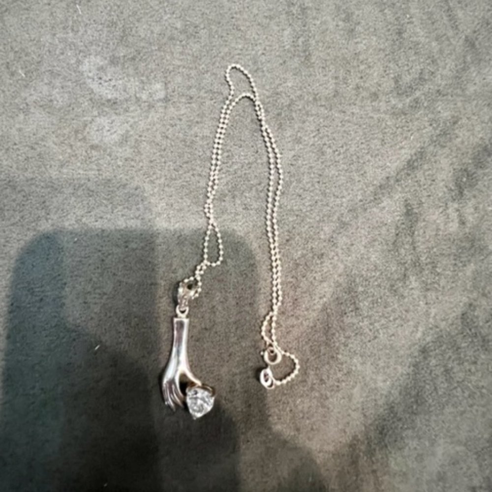 Silver Subic Zirconia Necklace